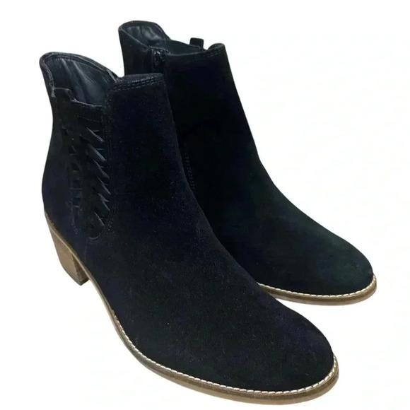 Paul Green Vienna Chelsea Boot Soft suede Black round Toe US 7.5 UK 5 EUC - Picture 5 of 9